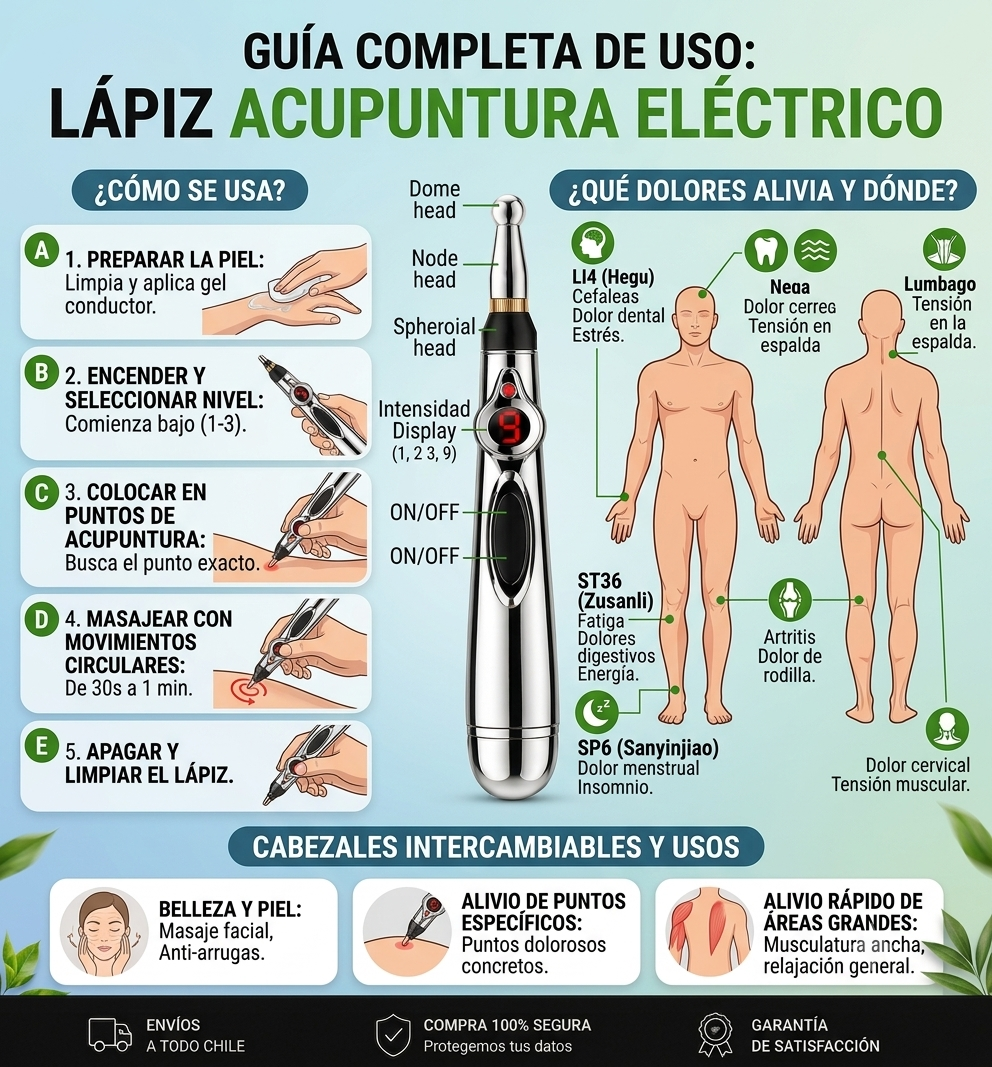Lápiz de Acupuntura Electrónica Portátil