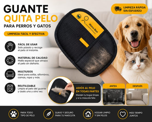 Guantes Electroestetico Quita Pelos (2u)